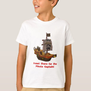 Buccaneer-Piraten-Schiff scherzt T - Shirt