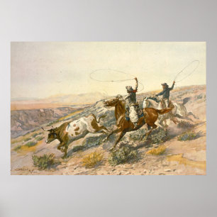 Buccaroos von Charles Marion Russell Poster