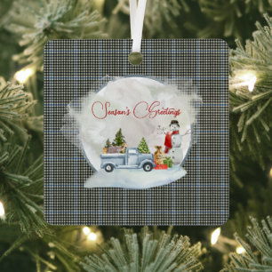 Buccleuch Original Scottish Tartan Ornament Aus Metall