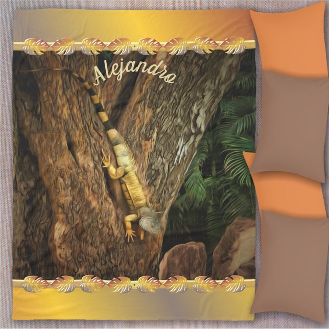 Bucerias Iguana 1069 Fleecedecke (Von Creator hochgeladen)