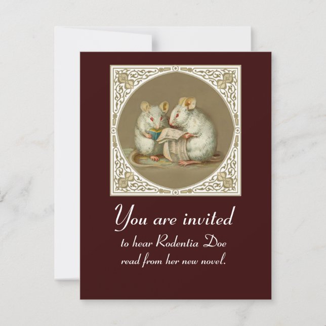 Buch-Ablesen kundengerecht Einladung (Vorderseite)