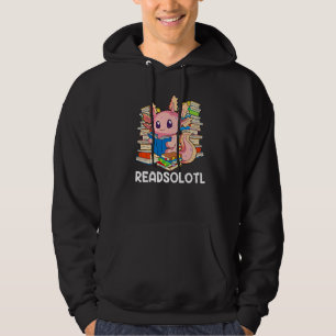 Buch Axolotl Funny Reading Fish Books Lizard Hoodie