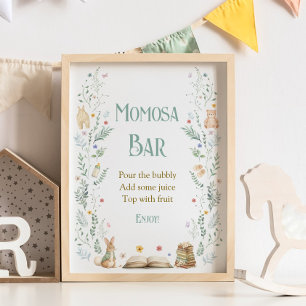 Buch Baby Shower Momosa Bar Poster