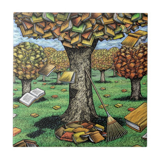 Buch-Baum-Fliese Fliese