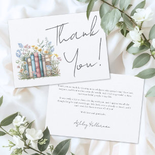 Buch Blumen Dankeschön Dankeskarte