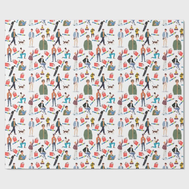 Buch Boyfriend Wrapping Paper Geschenkpapier (Flach)