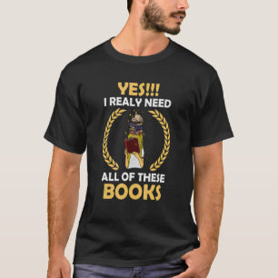 Buch Buch Bücherwurm Literatur Lehrer Bibliothek 9 T-Shirt