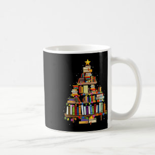 Buch Christmas Tree Lights Lehrer Librarian lesen Kaffeetasse