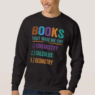 Buch, das mich zum Weinen brachte Lehrer Mathe Na Sweatshirt