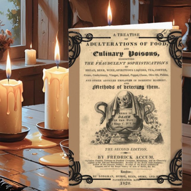 Buch der kulinarischen Gifte aus dem Jahre 1820 an Karte (Von Creator hochgeladen)