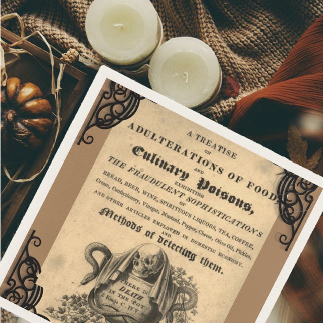 Buch der kulinarischen Gifte aus dem Jahre 1820 an Serviette (Von Creator hochgeladen)
