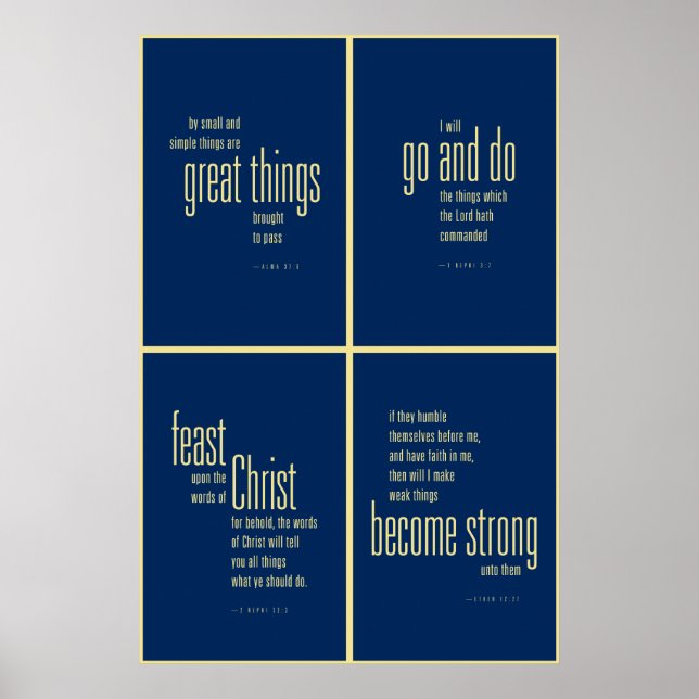 Buch der Mormon Kollektion Poster. Poster (Vorne)