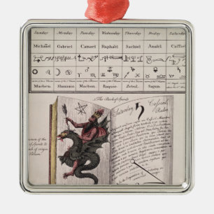 Buch des Geistes Silbernes Ornament