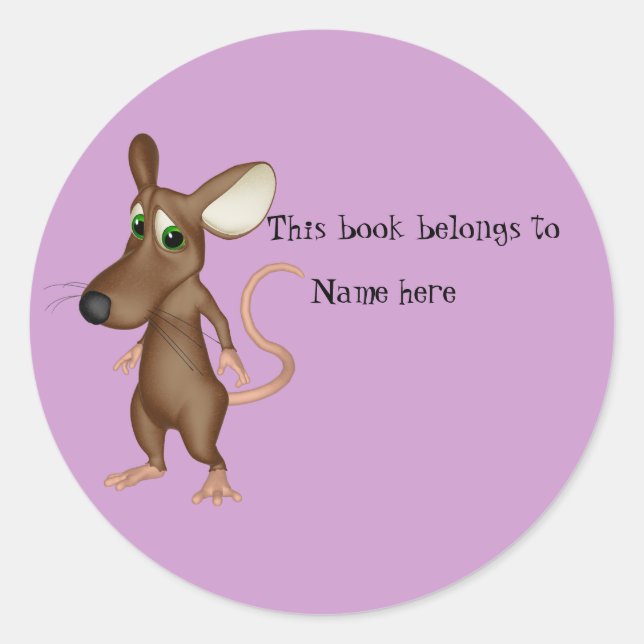 Buch "Dieses Buch gehört zu" Aufkleber (Vorderseite)