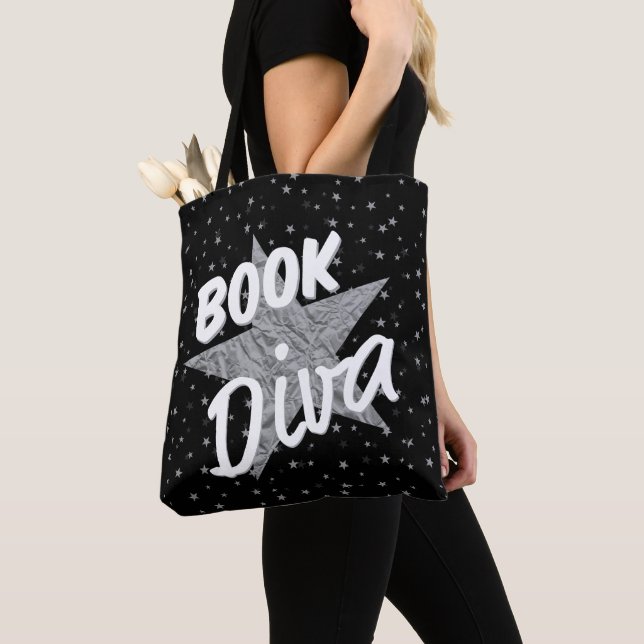 Buch-Diva ganz über Stern-Taschen-Tasche (Von Nahem)