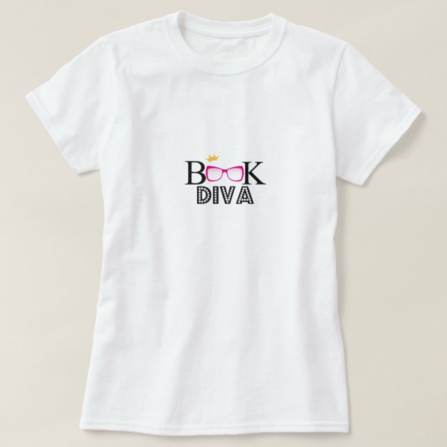 Buch-Diva T-Shirt (Design vorne)