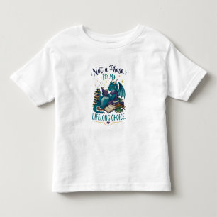 Buch Drache Leseliebhaber Keine Phase Lebenslange Kleinkind T-shirt