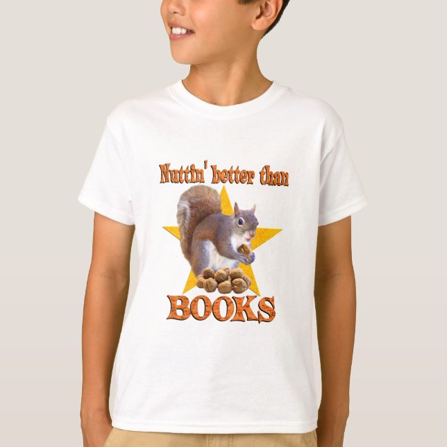 Buch-Eichhörnchen T-Shirt (Vorderseite)