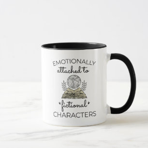 Buch, Emotional an fiktive Charaktere gebunden Tasse