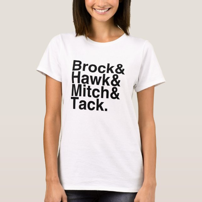 Buch-Freund Brock, Falke, Mitch, Reißnagel T-Shirt (Vorderseite)