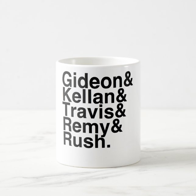 Buch-Freund Gideon, Kellan, Travis, Remy, Eile Tasse (Mittel)