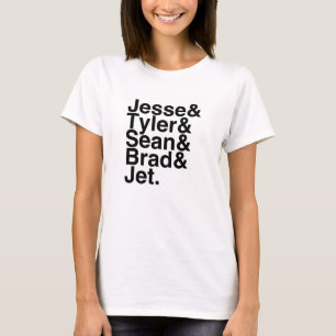Buch-Freund Jesse, Tyler, Sean, Brad, Jet T-Shirt