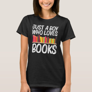 Buch für Jungen Kinder Autor Bücherwurm Bibliothek T-Shirt