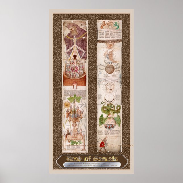 Buch Geheimnisse "Visio Mystica" Alchemy Poster (Vorne)