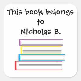 "Buch gehört…" Aufkleber