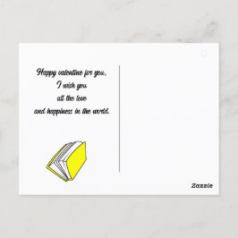 Buch, Happy valentines day personalize name Postkarte