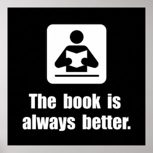 Buch ist besser poster