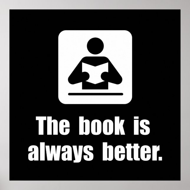 Buch ist besser poster (Vorne)