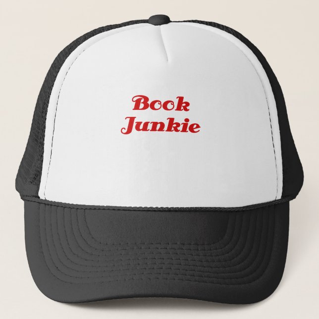 Buch-Junkie Truckerkappe (Vorderseite)