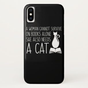 Buch-Katzen-Frau überleben Buch-Bedarfs-Katze Case-Mate iPhone Hülle