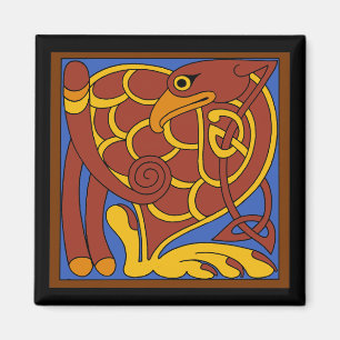 Buch Kells keltischer Knoten Mittelalterlicher Vog Magnet