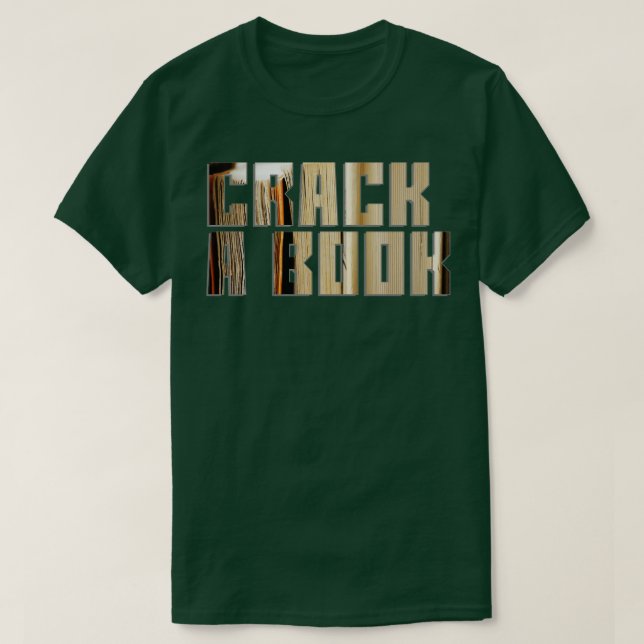Buch knacken T-Shirt (Design vorne)