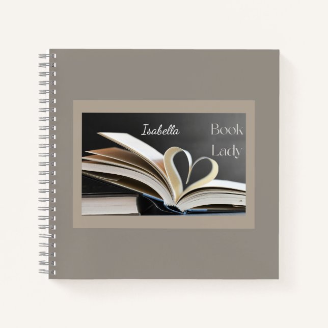 Buch Lady, Personalisiertes Lesegeschenk für Sie (Vorderseite)