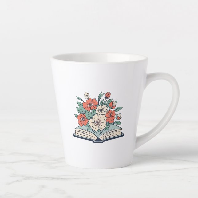 Buch-Latte-Tasse Milchtasse (Rechts)