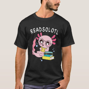 Buch lesen Axolotl liest Fischbücher Echse Readso T-Shirt
