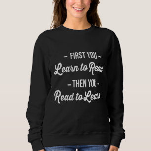 Buch lesen Bücher Bibliothek Lesen des Buchwurms Sweatshirt
