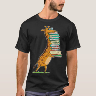 Buch Lesen Giraffe I Liebe Meine Bibliothek T-Shirt