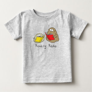 Buch Lesen lustige Lehrer Kinder Baby T-shirt