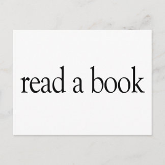 Buch lesen postkarte