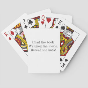 Buch lesen spielkarten