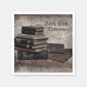 Buch-Liebhaber-Vintage Serviette
