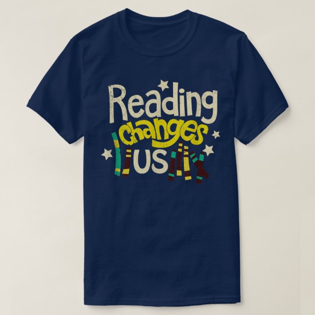 Buch Lover Bibliophile Bookworm Reader Reading Cha T-Shirt (Design vorne)