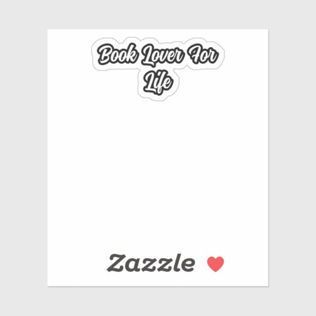 Buch Lover for Life: Lebenslanges Lesen, Leidensch Aufkleber (Blatt)