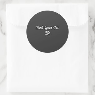 Buch Lover for Life: Lebenslanges Lesen, Leidensch Runder Aufkleber