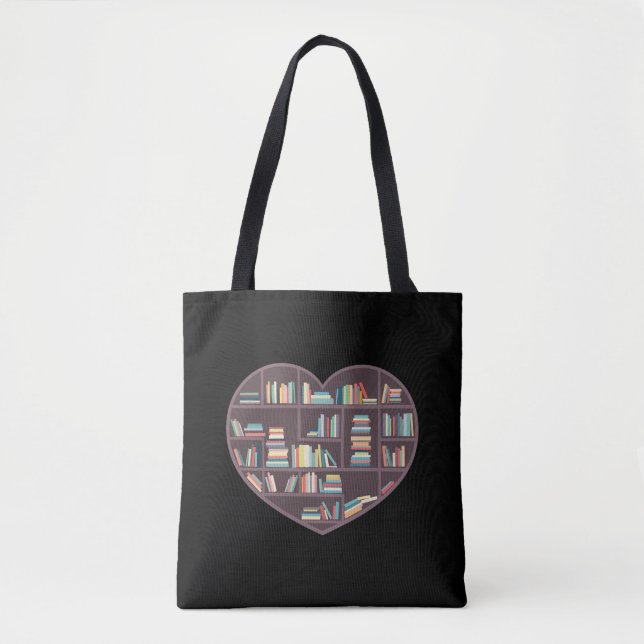 Buch Lover Heart Shape Reading Club Bibliothekaris (Vorderseite)