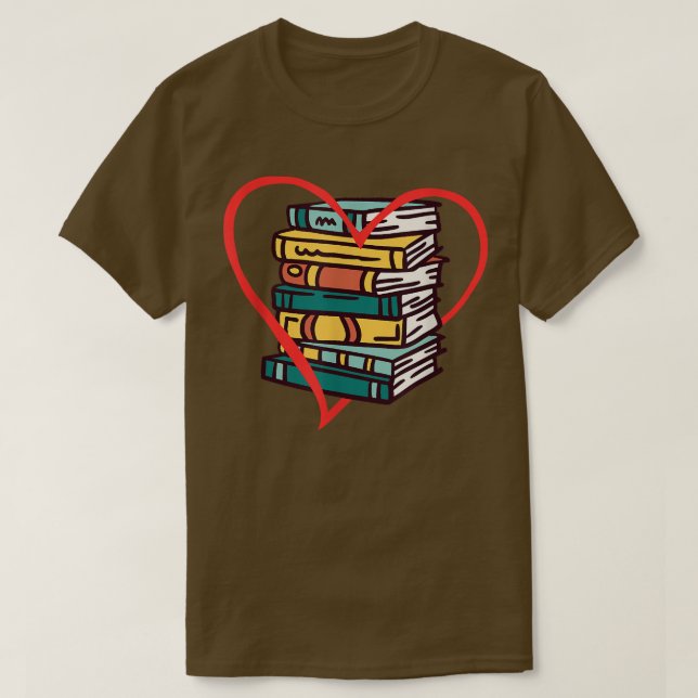 Buch Lover Librarian Reading Bookworm Reader T-Shi T-Shirt (Design vorne)